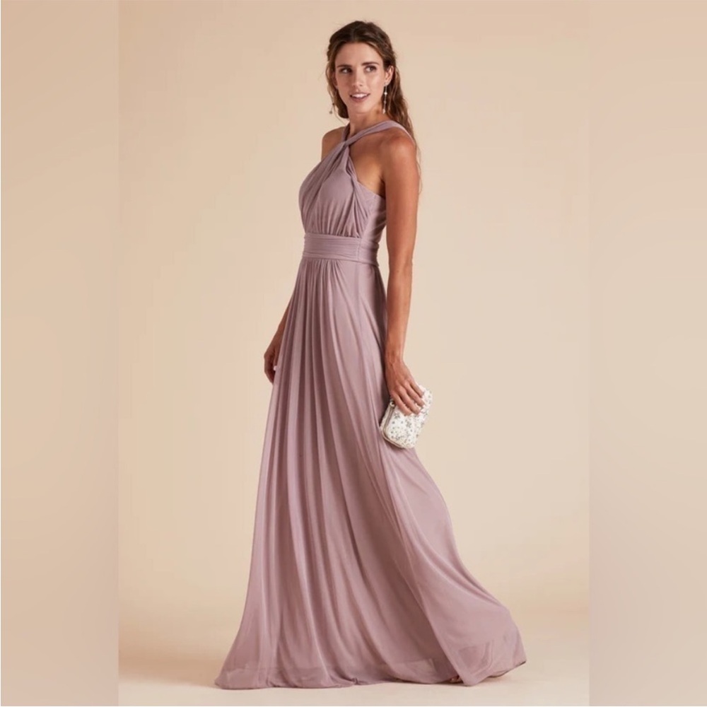 NWT Birdy Grey Kiko Mesh size large mauve bridesmaid dress wedding guest prom